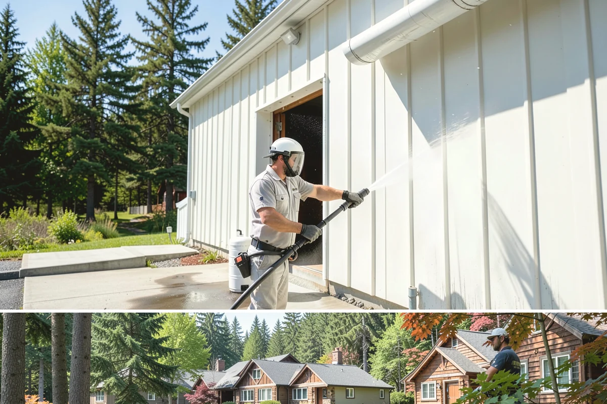 Roof Moss Removal in Edgewood, Pierce County, WA - Treat moss in late summer or early fall so it dies off before winter rains fuel new growth.
