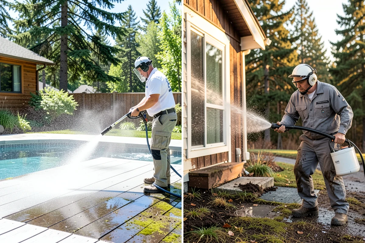 Roof Moss Removal in Enumclaw, King County, WA - Survey moss coverage and locate the heaviest colonies