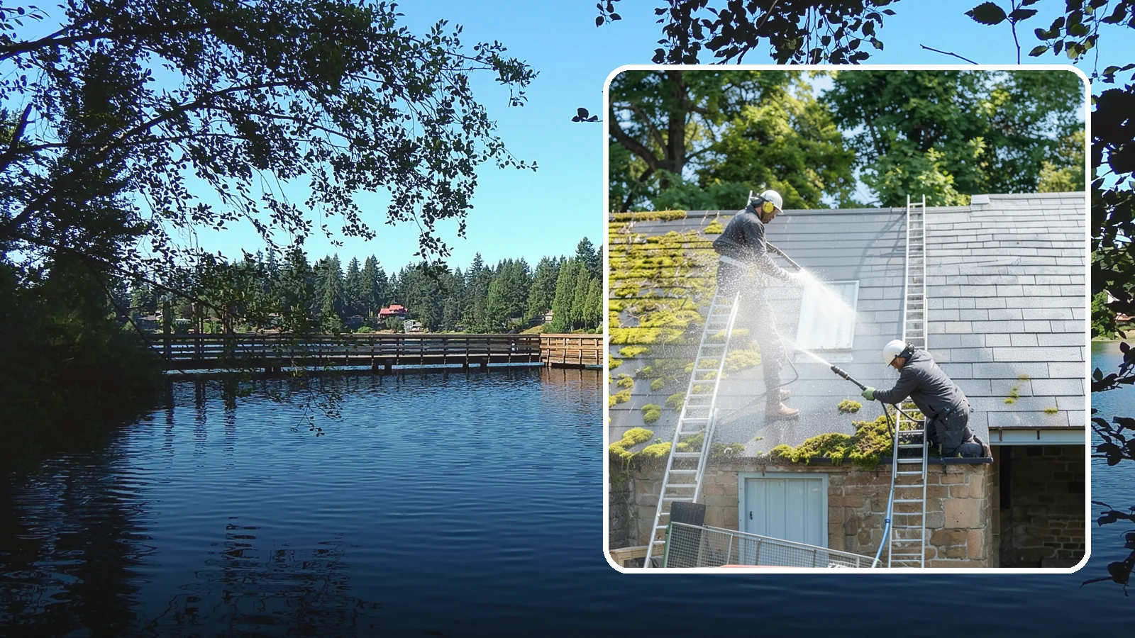 Roof Moss Removal in Federal Way, King County, WA - Targeted moss removal that clears thick colonies from Washington roofs and treats the surface to slow regrowth.