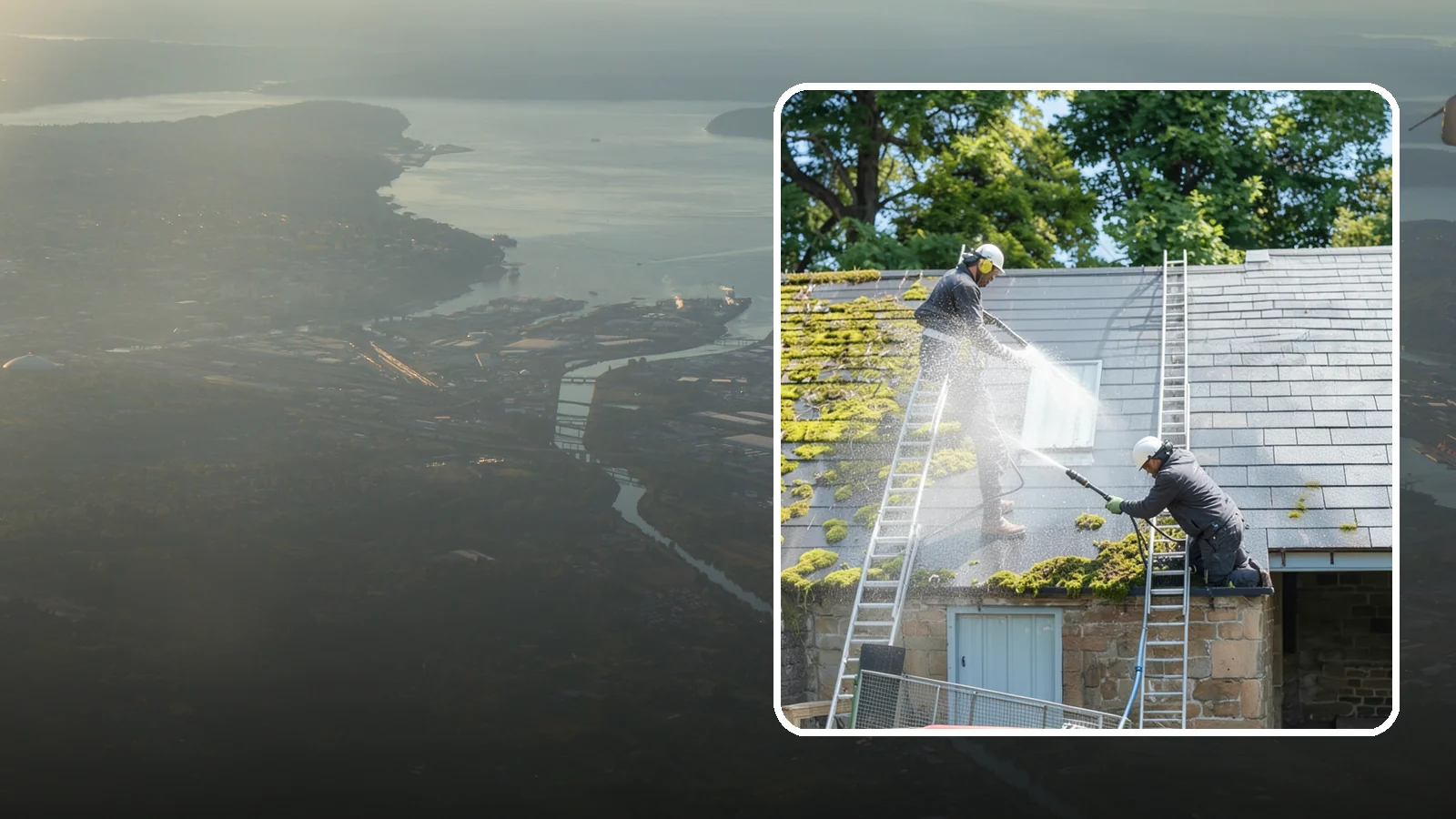 Roof Moss Removal in Fife, Pierce County, WA - Targeted moss removal that clears thick colonies from Washington roofs and treats the surface to slow regrowth.