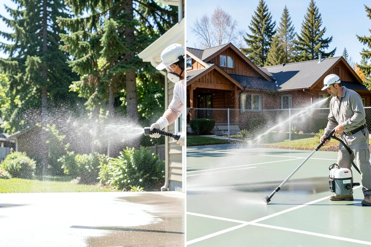 Roof Moss Removal in Gig Harbor, Pierce County, WA - Survey moss coverage and locate the heaviest colonies