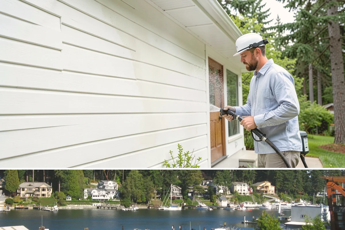 Roof Moss Removal in Gig Harbor, Pierce County, WA - Treat moss in late summer or early fall so it dies off before winter rains fuel new growth.