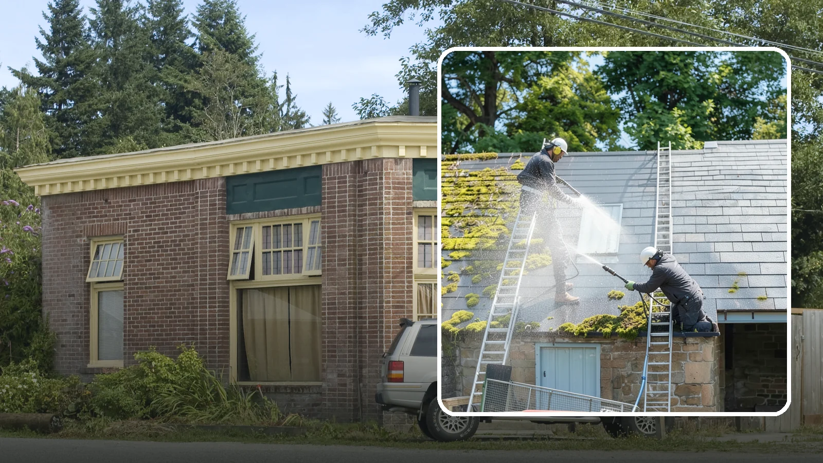 Roof Moss Removal in Hamilton, Skagit County, WA - Targeted moss removal that clears thick colonies from Washington roofs and treats the surface to slow regrowth.