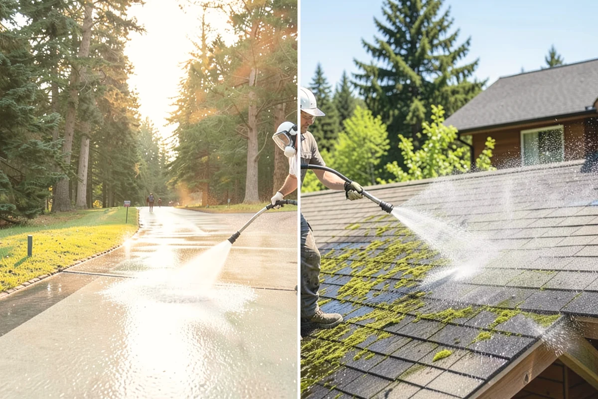 Roof Moss Removal in Lake Stevens, Snohomish County, WA - Survey moss coverage and locate the heaviest colonies