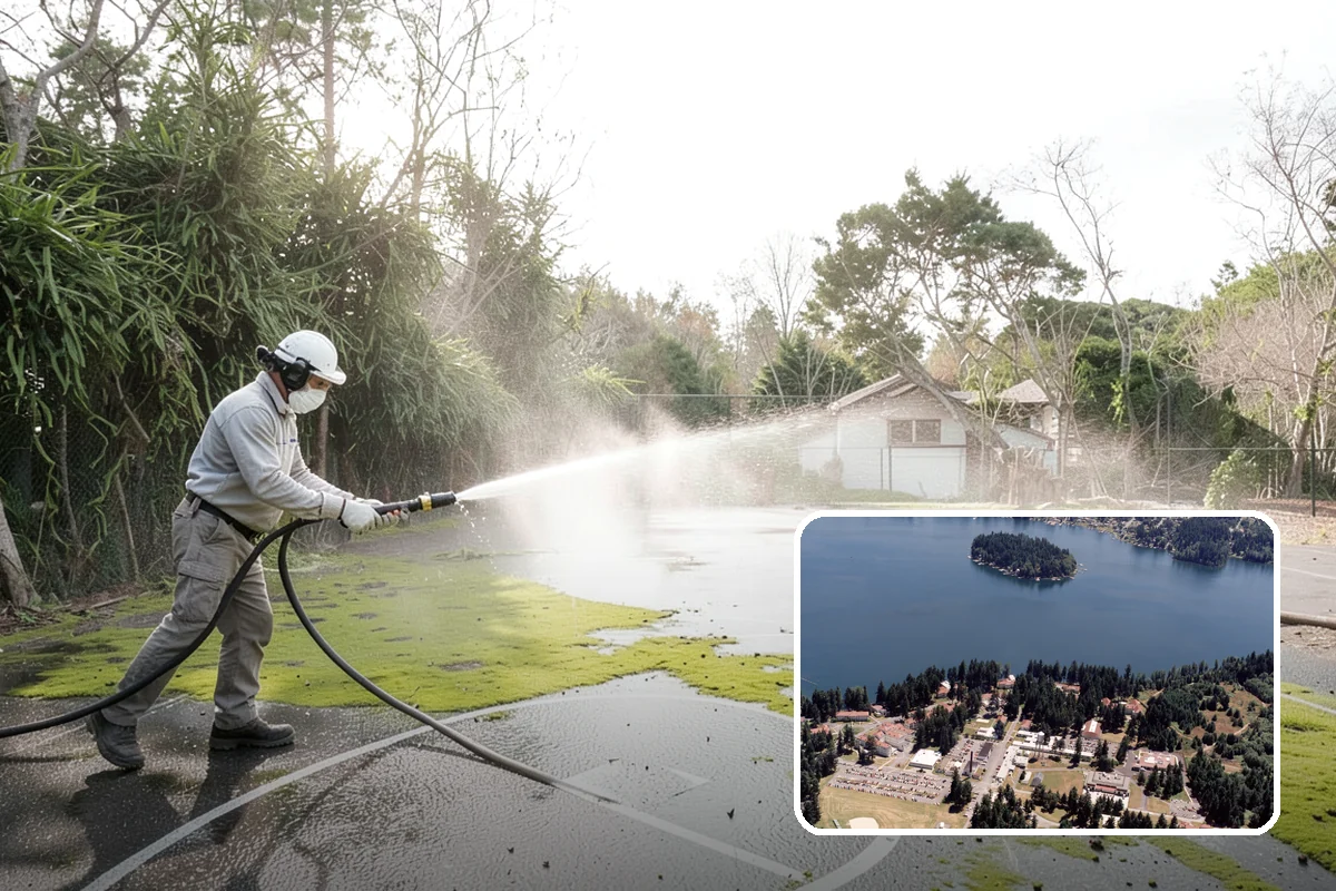 Roof Moss Removal in Lakewood, Pierce County, WA - Removes moisture-trapping moss that damages roofing edges