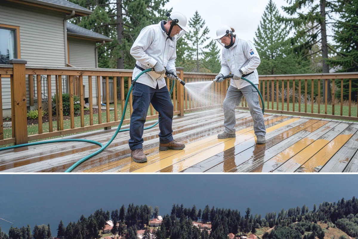 Roof Moss Removal in Lakewood, Pierce County, WA - Treat moss in late summer or early fall so it dies off before winter rains fuel new growth.