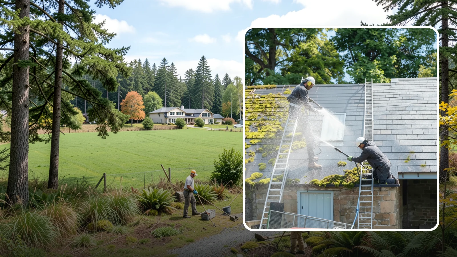 Roof Moss Removal in Lyman, Skagit County, WA - Targeted moss removal that clears thick colonies from Washington roofs and treats the surface to slow regrowth.