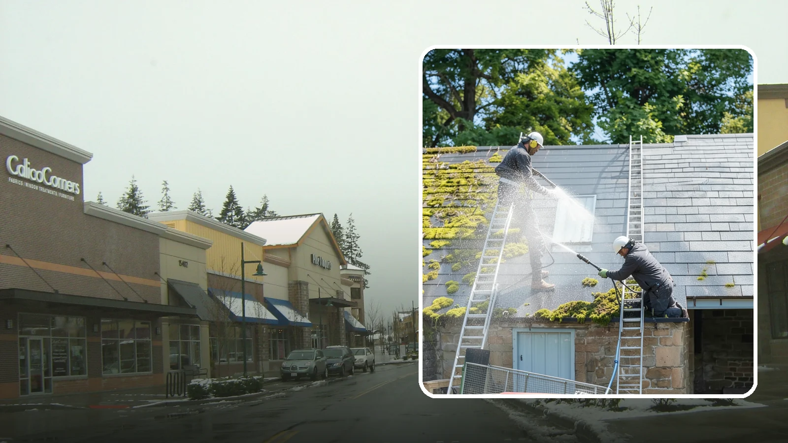 Roof Moss Removal in Mill Creek, Snohomish County, WA - Targeted moss removal that clears thick colonies from Washington roofs and treats the surface to slow regrowth.
