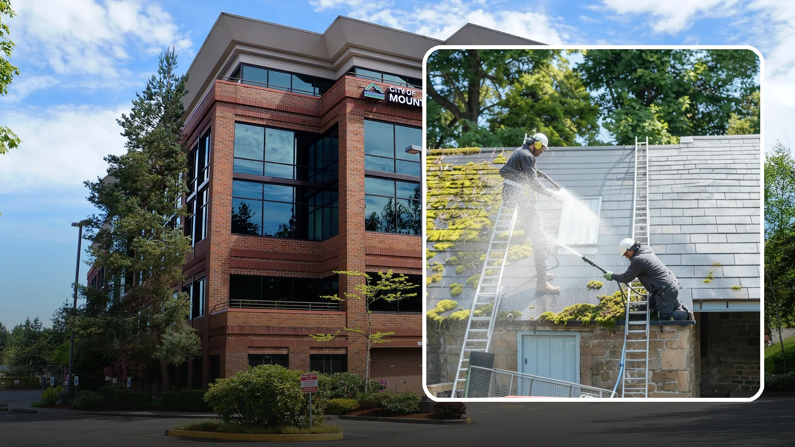 Roof Moss Removal in Mountlake Terrace, Snohomish County, WA - Targeted moss removal that clears thick colonies from Washington roofs and treats the surface to slow regrowth.