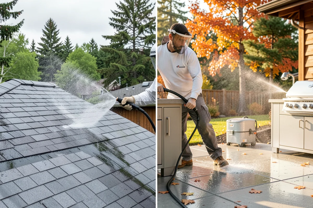 Roof Moss Removal in Normandy Park, King County, WA - Survey moss coverage and locate the heaviest colonies