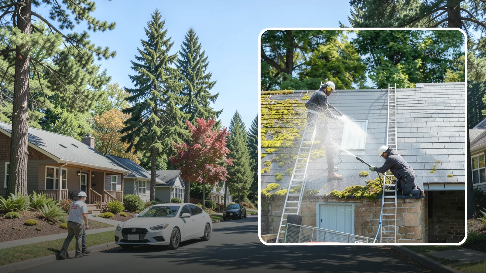 Roof Moss Removal in Orting, Pierce County, WA - Targeted moss removal that clears thick colonies from Washington roofs and treats the surface to slow regrowth.