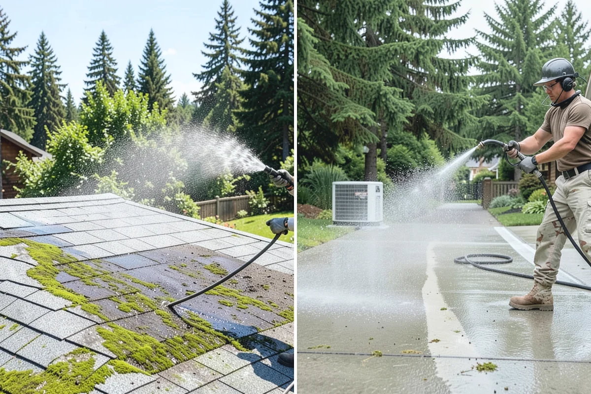 Roof Moss Removal in Roy, Pierce County, WA - Survey moss coverage and locate the heaviest colonies