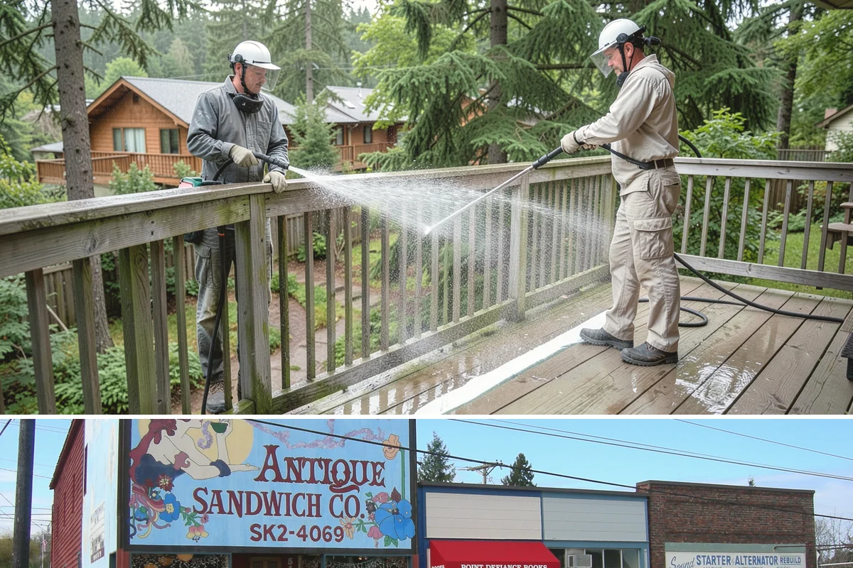 Roof Moss Removal in Ruston, Pierce County, WA - Treat moss in late summer or early fall so it dies off before winter rains fuel new growth.