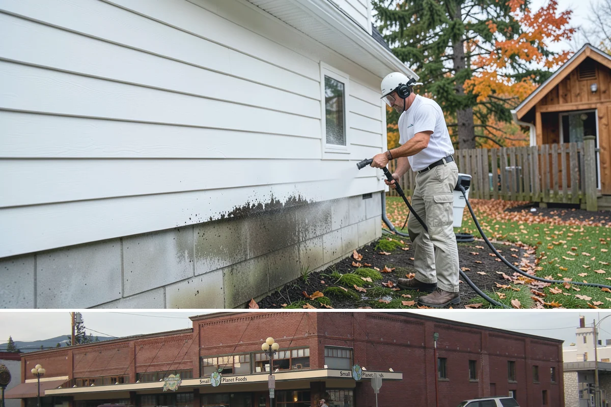 Roof Moss Removal in Sedro-Woolley, Skagit County, WA - Treat moss in late summer or early fall so it dies off before winter rains fuel new growth.