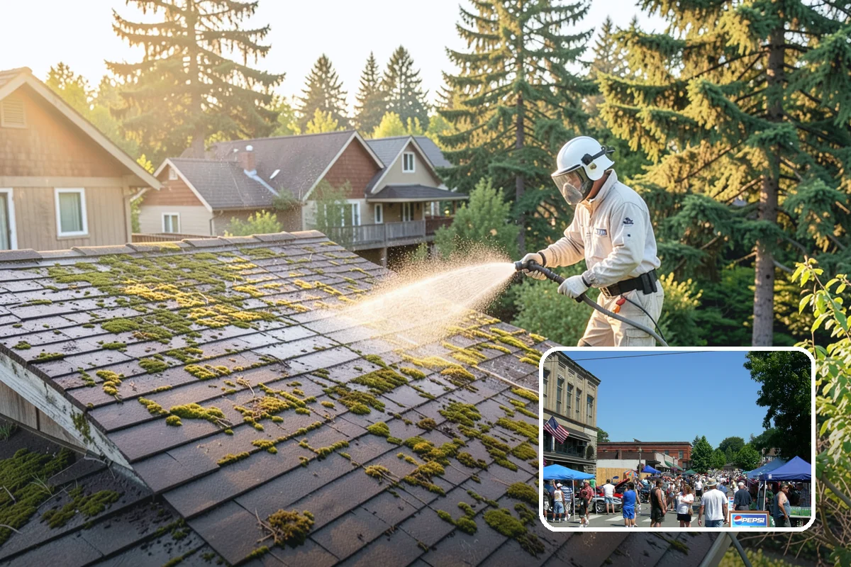 Roof Moss Removal in Snohomish, Snohomish County, WA - Removes moisture-trapping moss that damages roofing edges