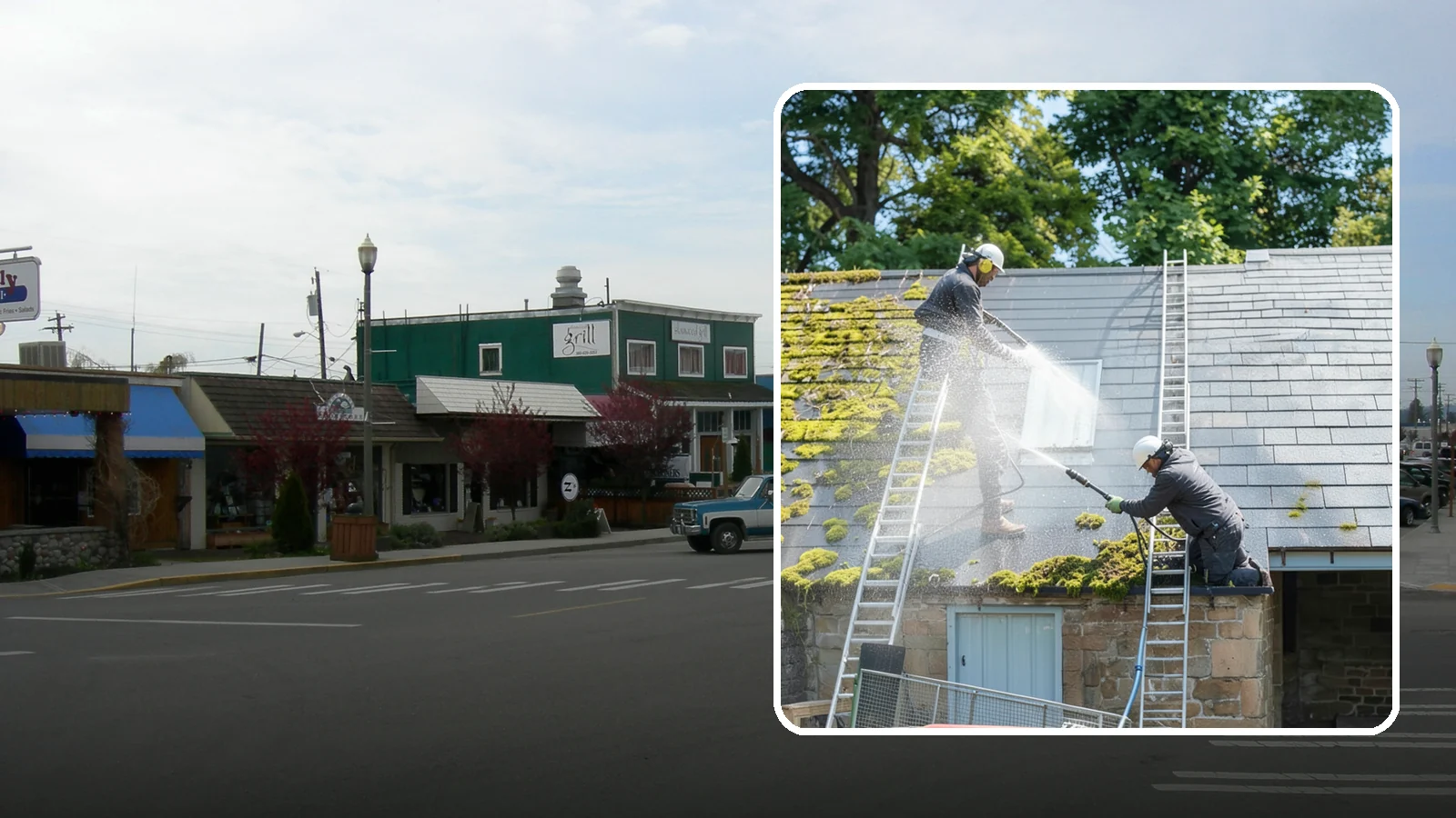Roof Moss Removal in Stanwood, Snohomish County, WA - Targeted moss removal that clears thick colonies from Washington roofs and treats the surface to slow regrowth.