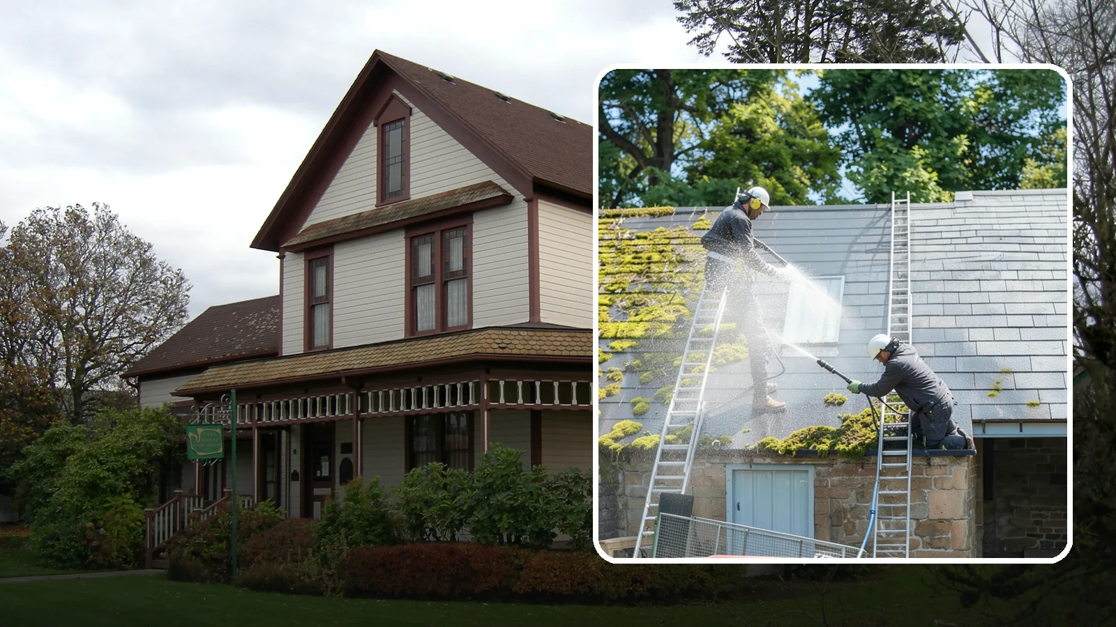 Roof Moss Removal in Sumner, Pierce County, WA - Targeted moss removal that clears thick colonies from Washington roofs and treats the surface to slow regrowth.