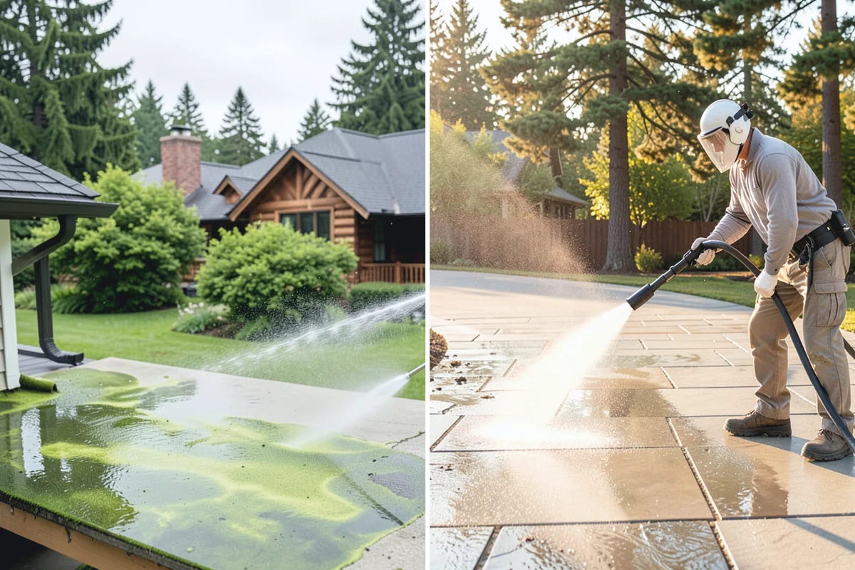 Roof Moss Removal in Wilkeson, Pierce County, WA - Survey moss coverage and locate the heaviest colonies