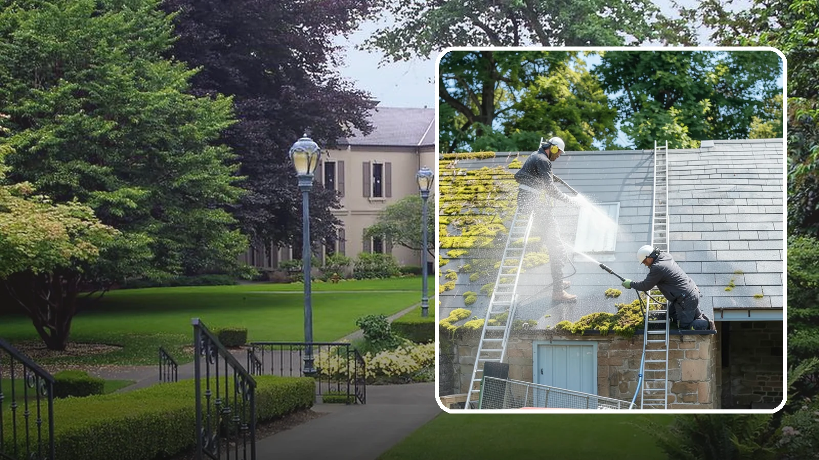 Roof Moss Removal in Woodinville, King County, WA - Targeted moss removal that clears thick colonies from Washington roofs and treats the surface to slow regrowth.
