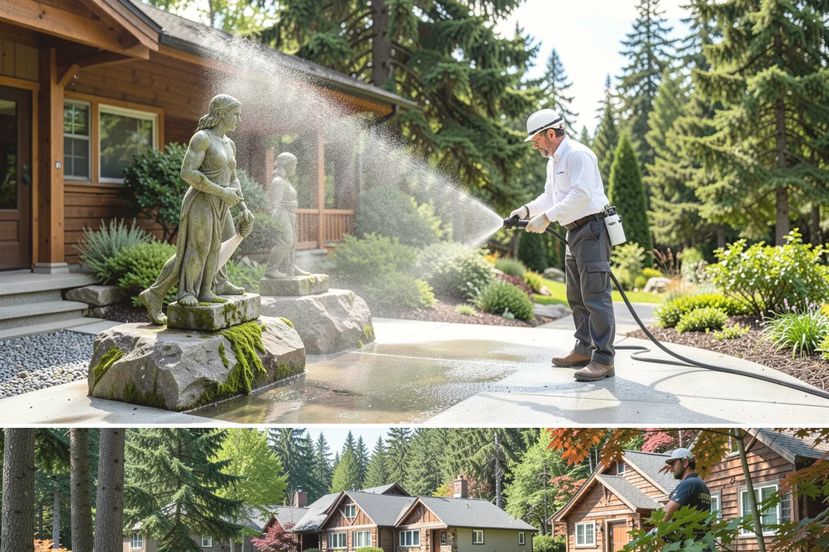 Rust Removal in Edgewood, Pierce County, WA - Rust removal can be performed any time of year, but drier conditions help the treatment dwell without dilution from rain.