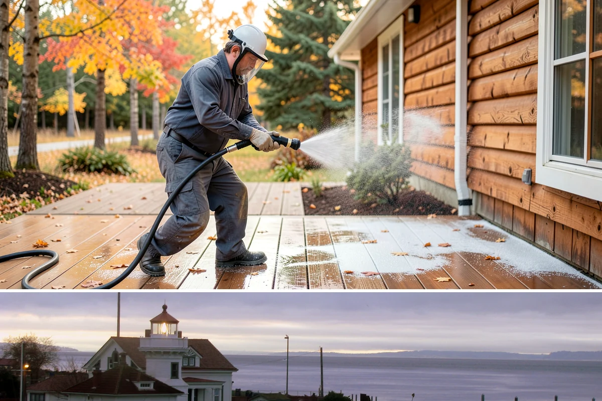 Rust Removal in Mukilteo, Snohomish County, WA - Rust removal can be performed any time of year, but drier conditions help the treatment dwell without dilution from rain.