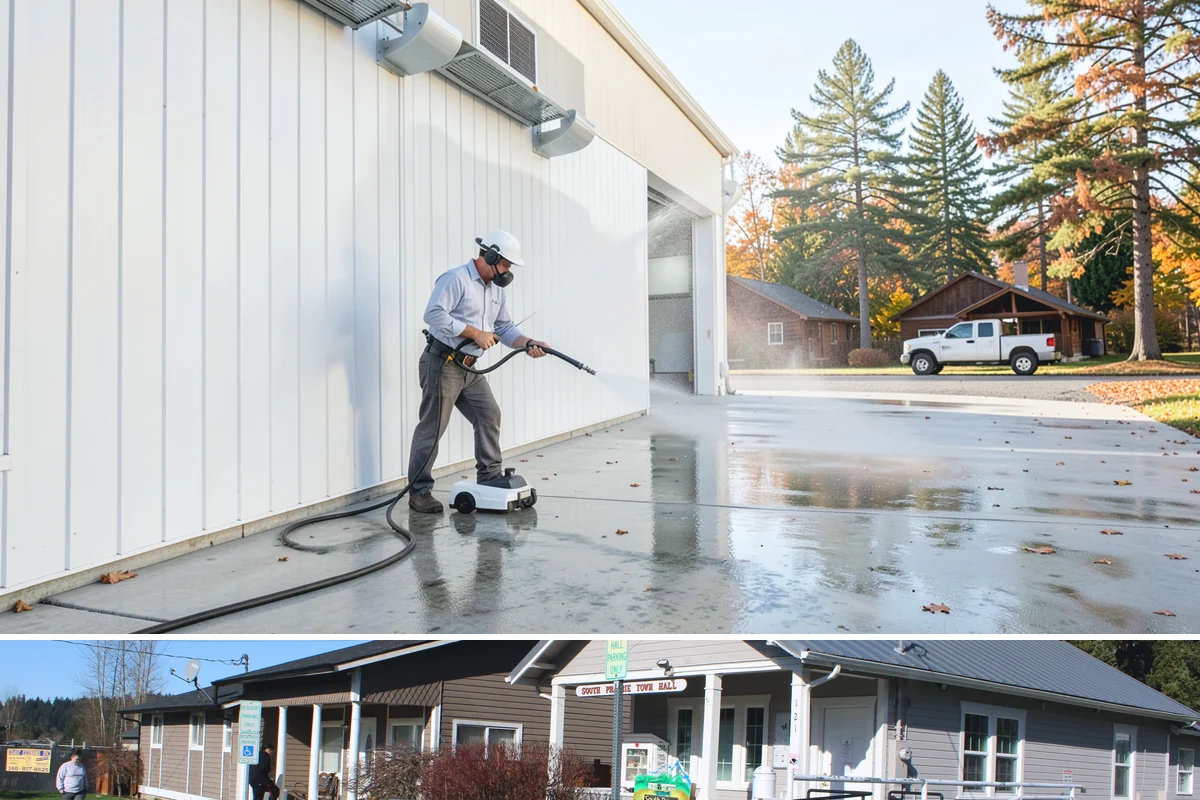 Rust Removal in South Prairie, Pierce County, WA - Rust removal can be performed any time of year, but drier conditions help the treatment dwell without dilution from rain.