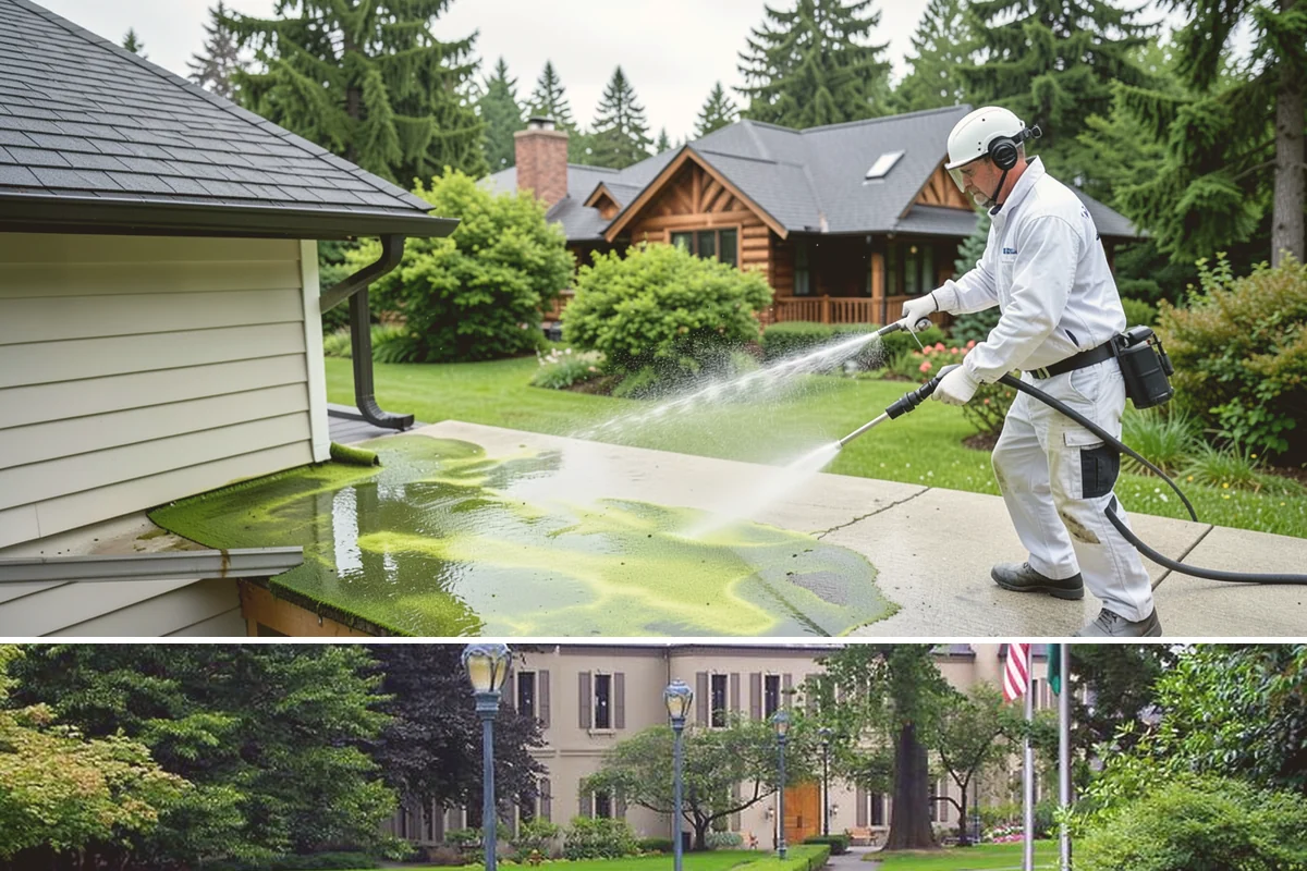Rust Removal in Woodinville, King County, WA - Rust removal can be performed any time of year, but drier conditions help the treatment dwell without dilution from rain.