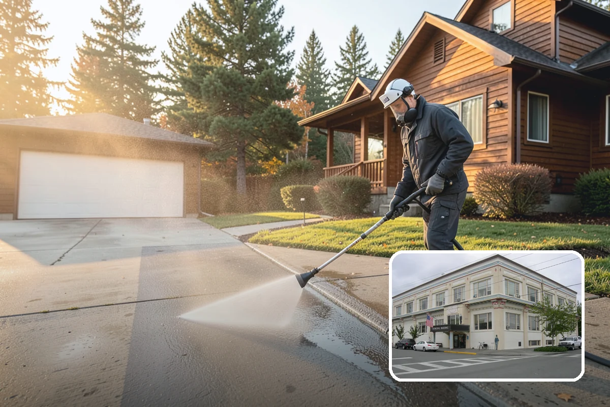 RV Washing in Anacortes, Skagit County, WA - Removes black streaks below the roofline