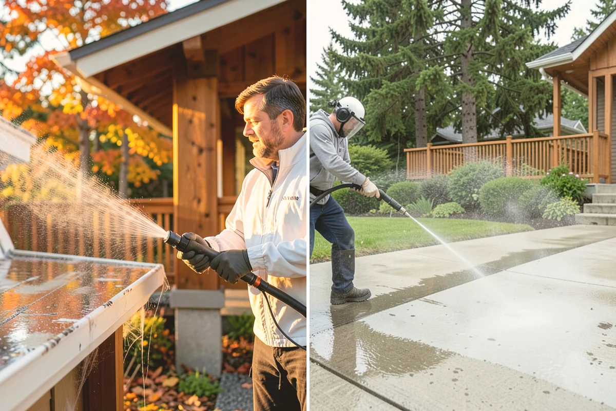 RV Washing in Bellevue, King County, WA - Rinse loose grime and inspect seals
