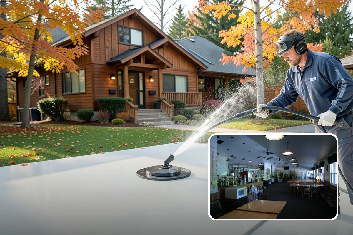 RV Washing in Black Diamond, King County, WA - Removes black streaks below the roofline