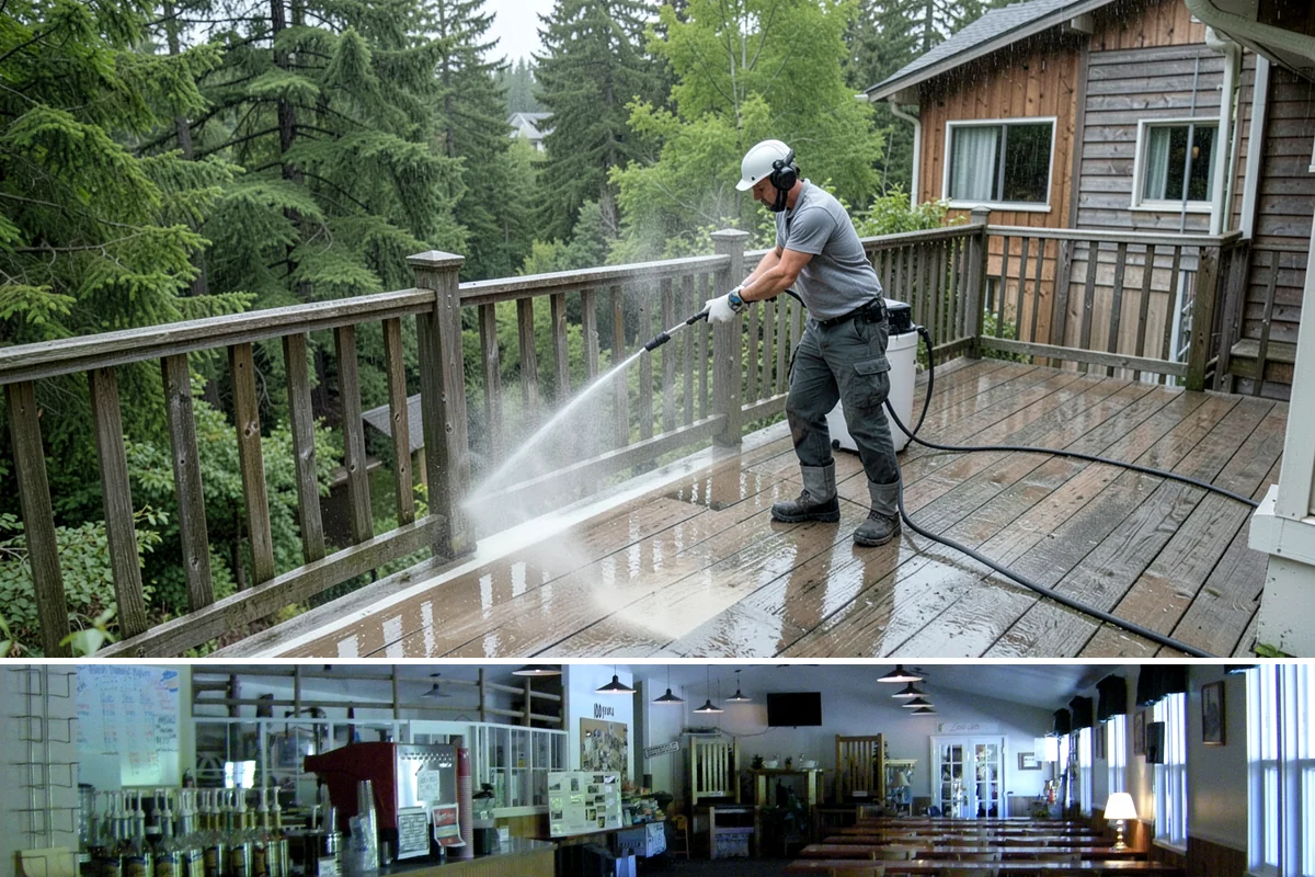 RV Washing in Black Diamond, King County, WA - RVs are best washed in spring before travel season and again before winter storage to prevent algae from settling in.