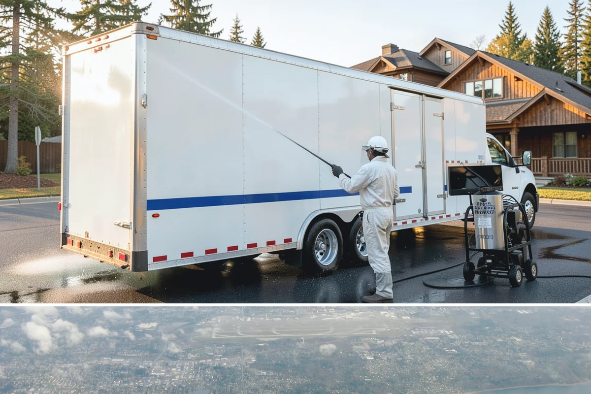 RV Washing in Burien, King County, WA - RVs are best washed in spring before travel season and again before winter storage to prevent algae from settling in.