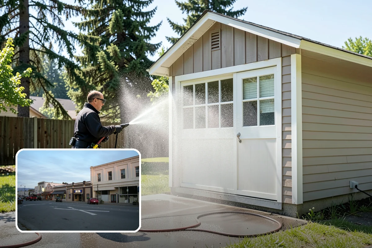 RV Washing in Burlington, Skagit County, WA - Removes black streaks below the roofline