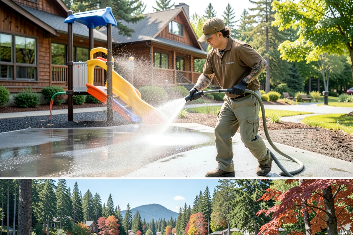 RV Washing in Covington, King County, WA - RVs are best washed in spring before travel season and again before winter storage to prevent algae from settling in.