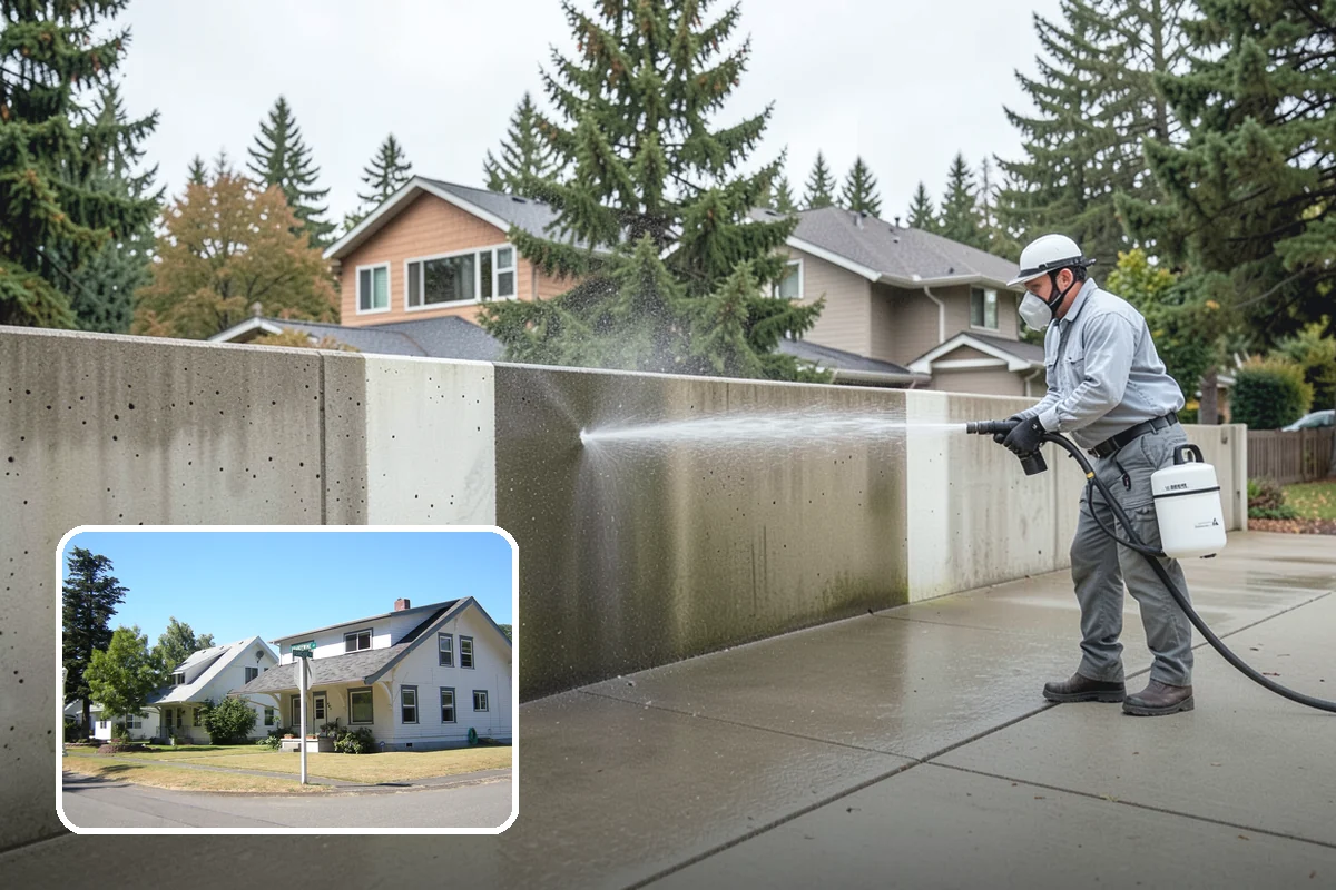 RV Washing in DuPont, Pierce County, WA - Removes black streaks below the roofline