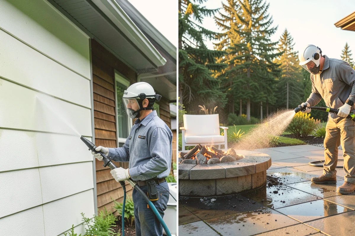 RV Washing in Eatonville, Pierce County, WA - Rinse loose grime and inspect seals