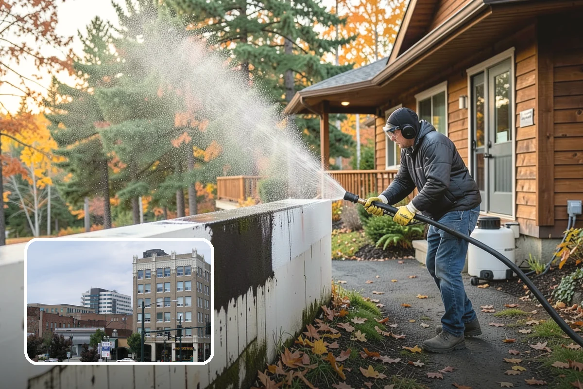 RV Washing in Everett, Snohomish County, WA - Removes black streaks below the roofline