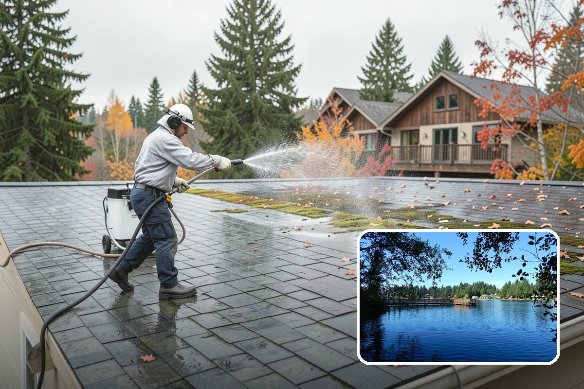 RV Washing in Federal Way, King County, WA - Removes black streaks below the roofline
