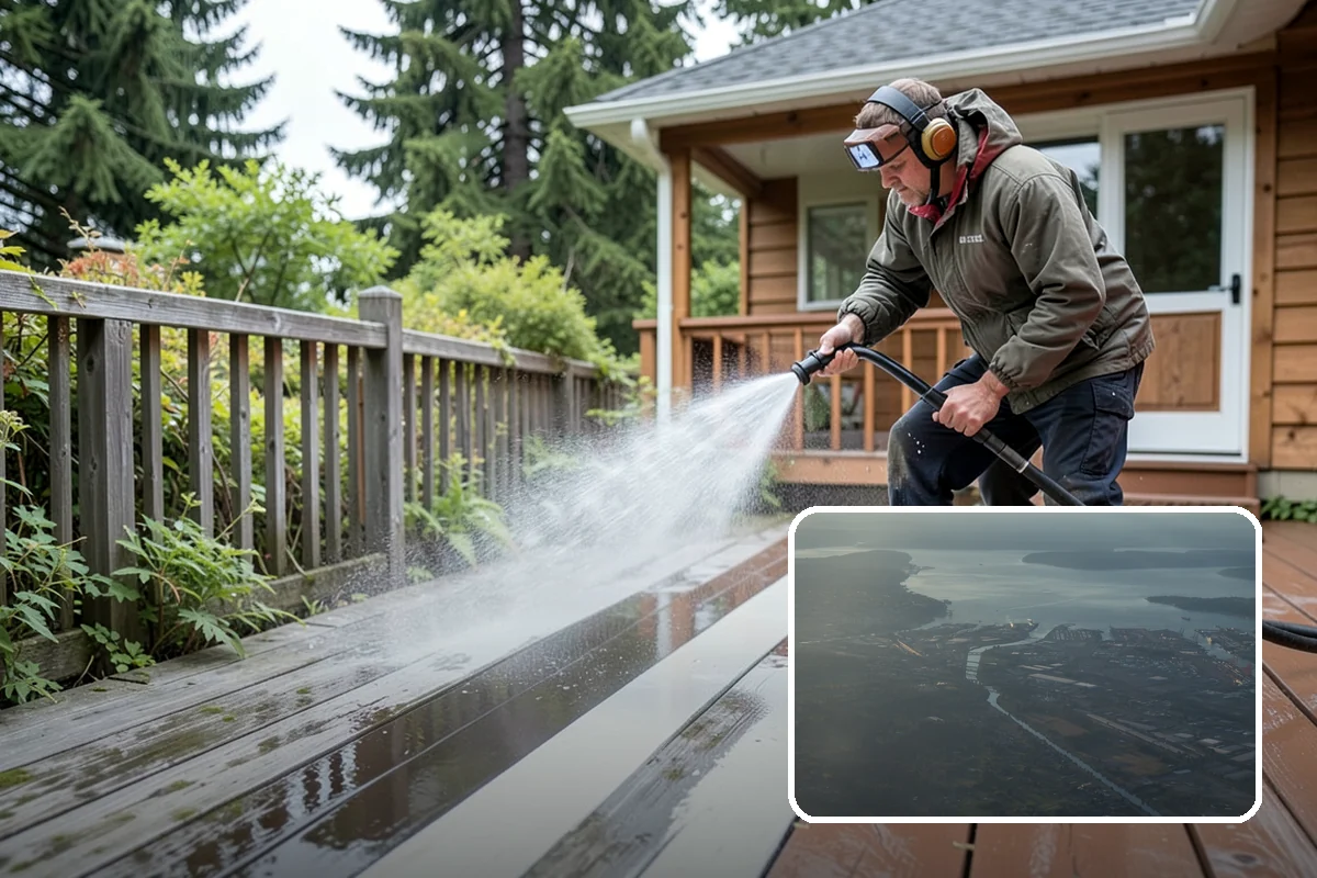 RV Washing in Fife, Pierce County, WA - Removes black streaks below the roofline