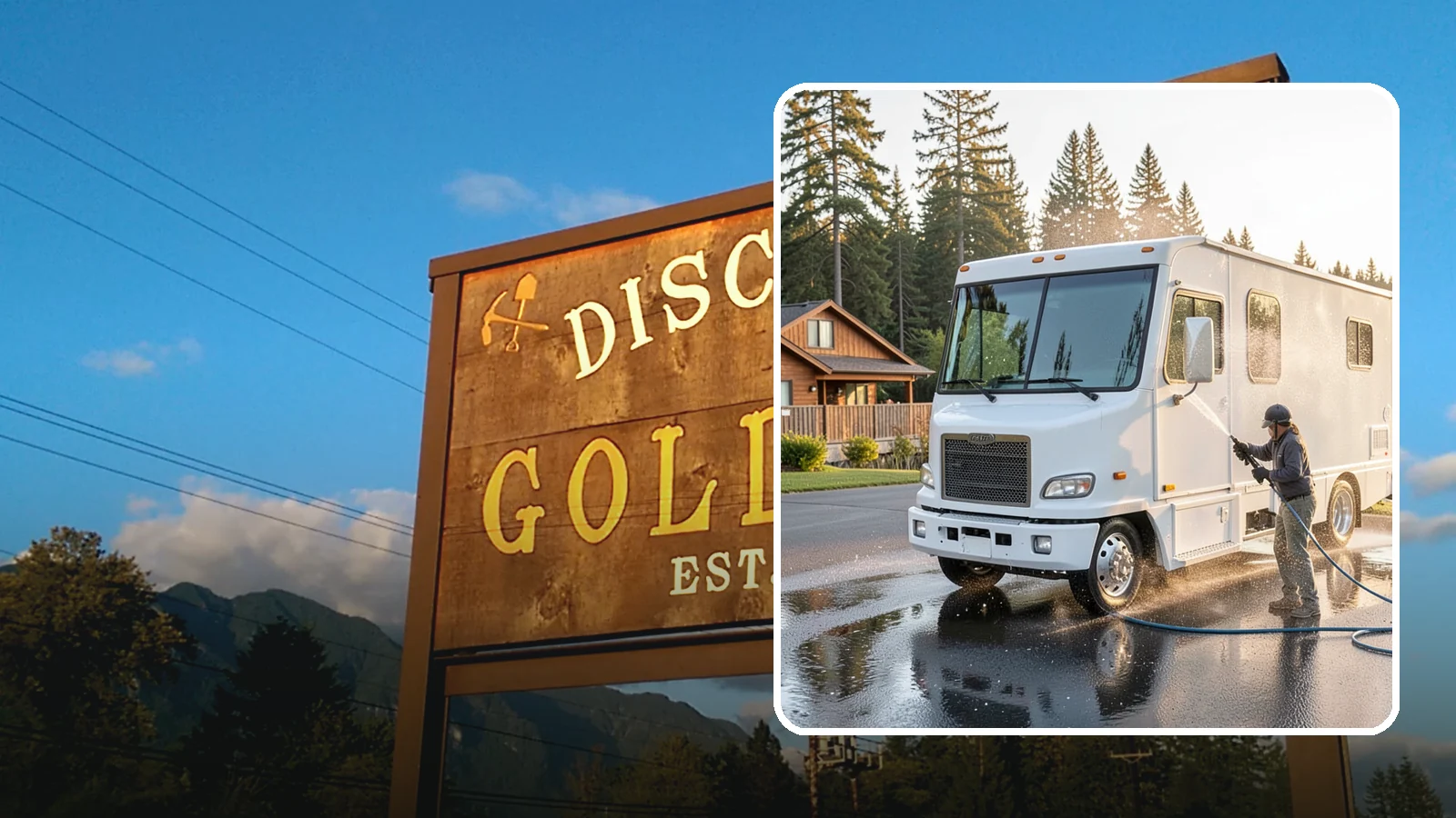 RV Washing in Gold Bar, Snohomish County, WA - We wash RVs and motorhomes in Washington to strip road film, black streaks, and the algae from months of storage.
