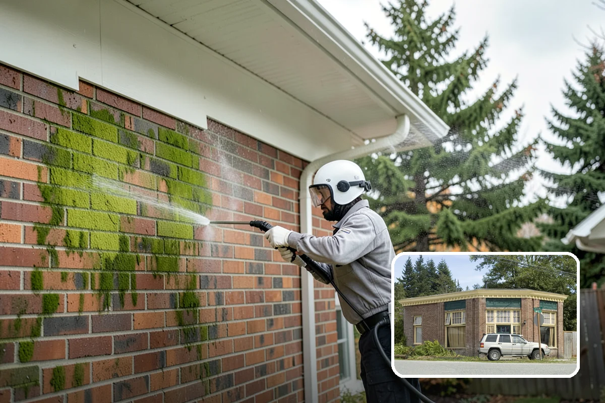 RV Washing in Hamilton, Skagit County, WA - Removes black streaks below the roofline