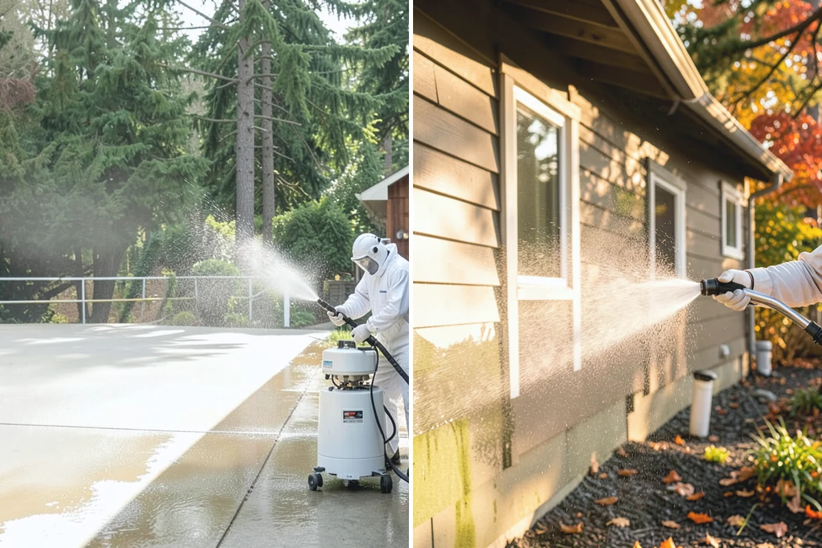 RV Washing in Hamilton, Skagit County, WA - Rinse loose grime and inspect seals