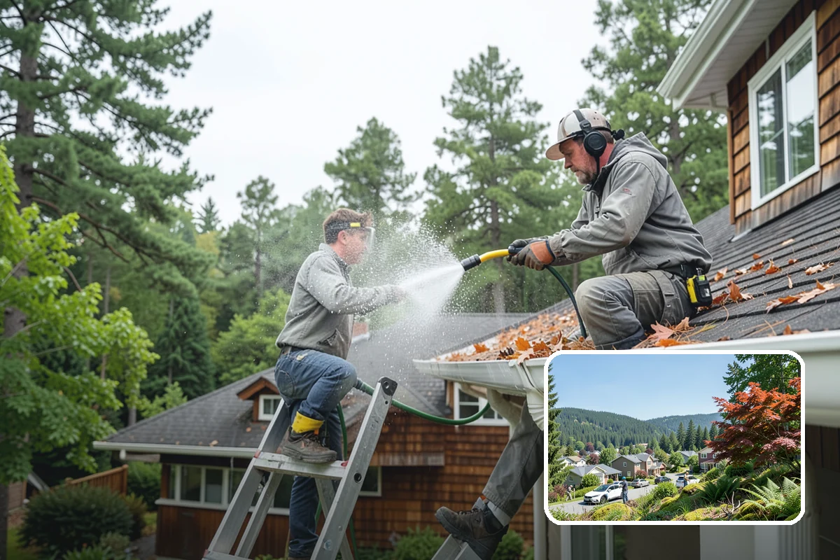 RV Washing in Index, Snohomish County, WA - Removes black streaks below the roofline