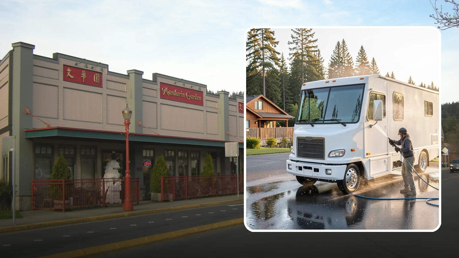 RV Washing in Issaquah, King County, WA - We wash RVs and motorhomes in Washington to strip road film, black streaks, and the algae from months of storage.
