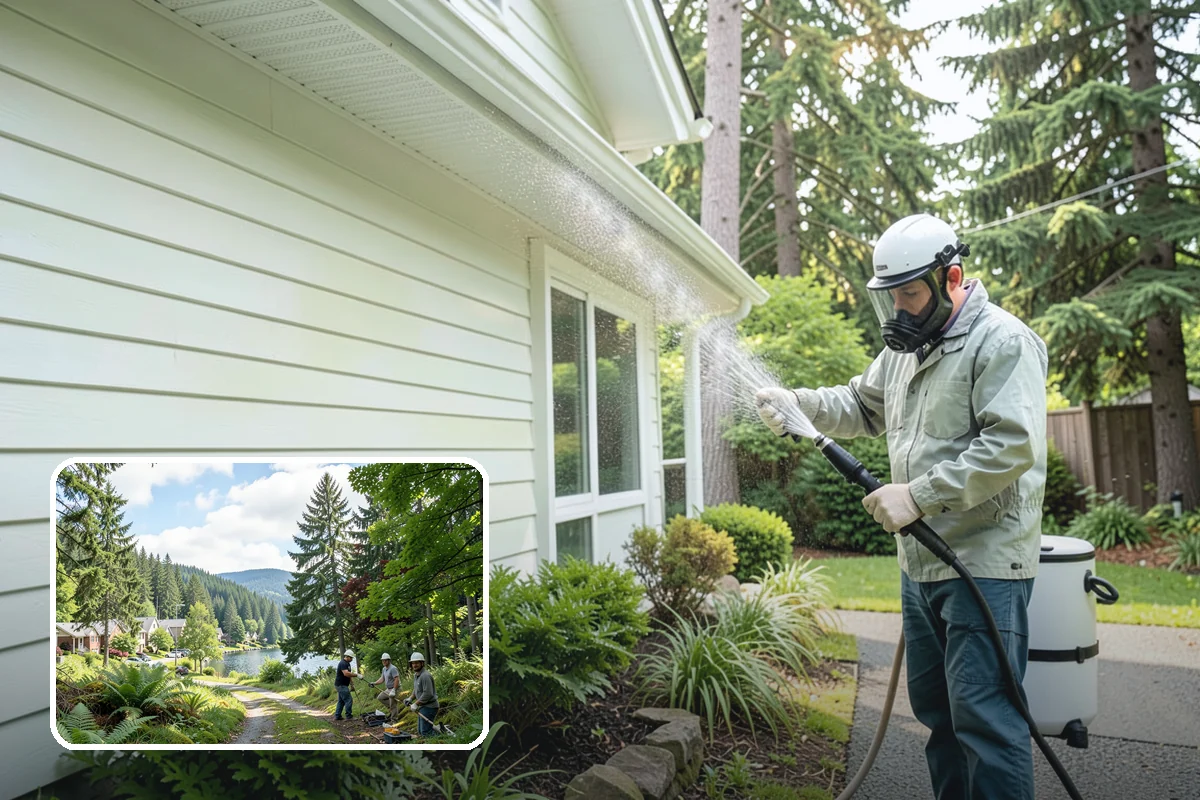 RV Washing in Lake Forest Park, King County, WA - Removes black streaks below the roofline