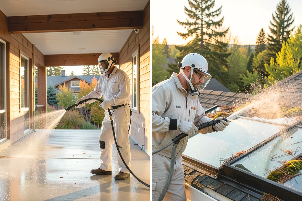 RV Washing in Lake Stevens, Snohomish County, WA - Rinse loose grime and inspect seals
