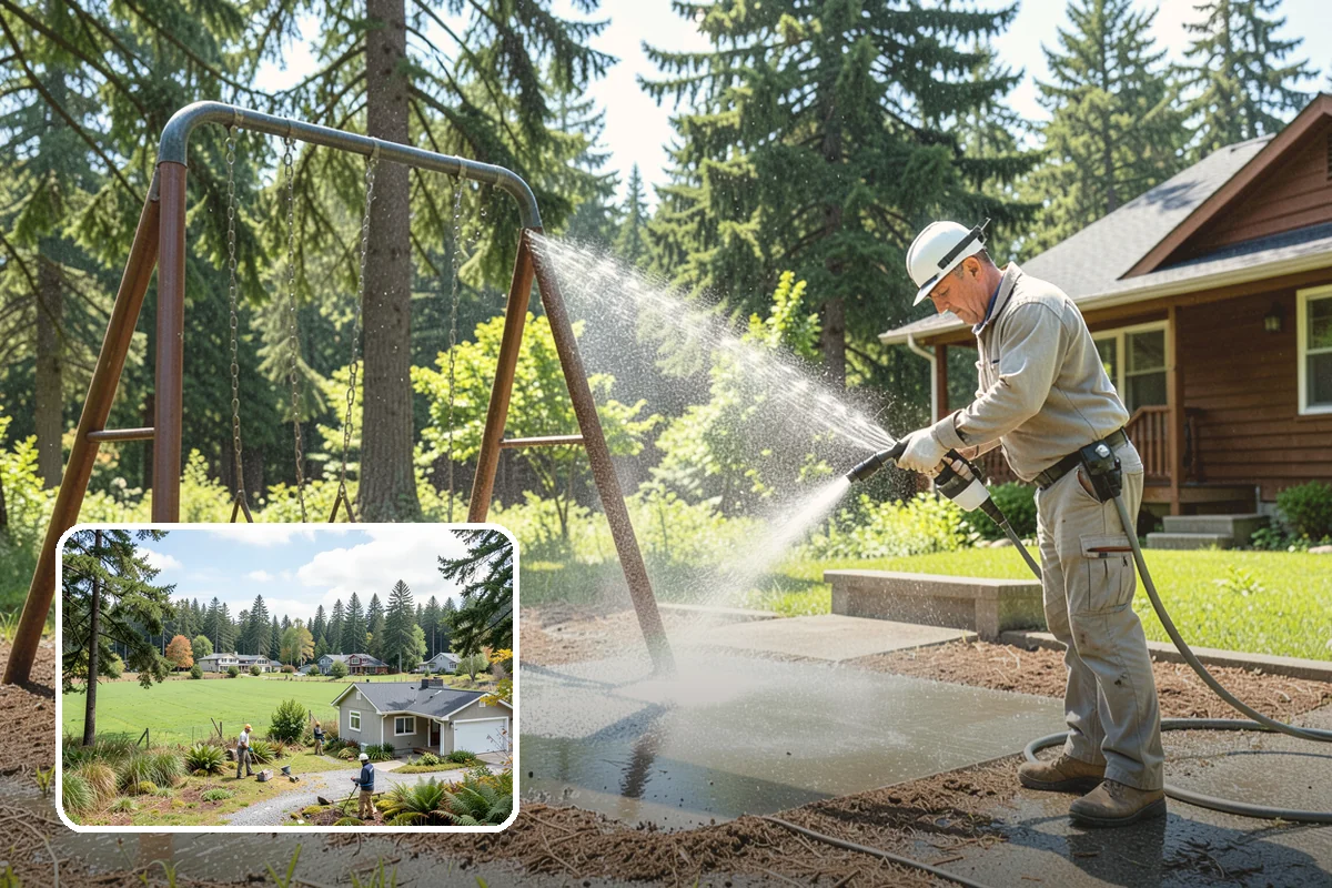 RV Washing in Lyman, Skagit County, WA - Removes black streaks below the roofline
