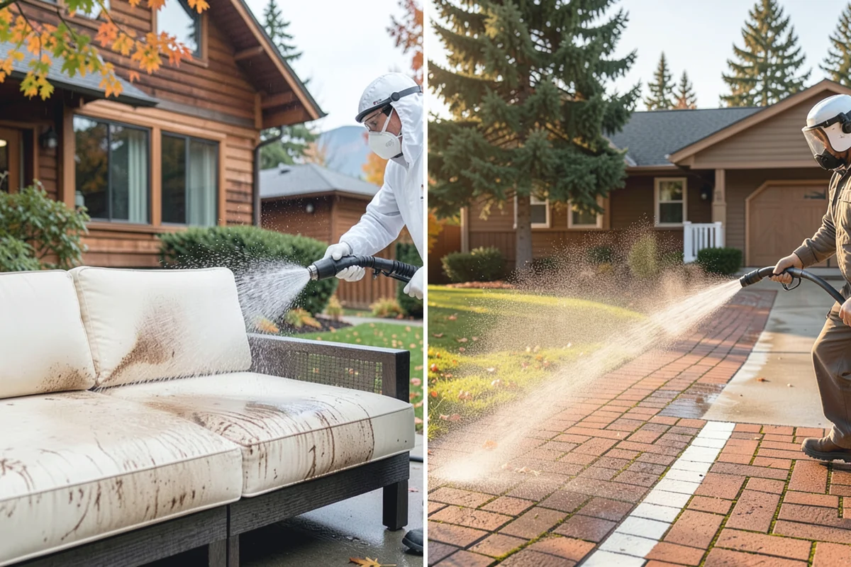RV Washing in Marysville, Snohomish County, WA - Rinse loose grime and inspect seals