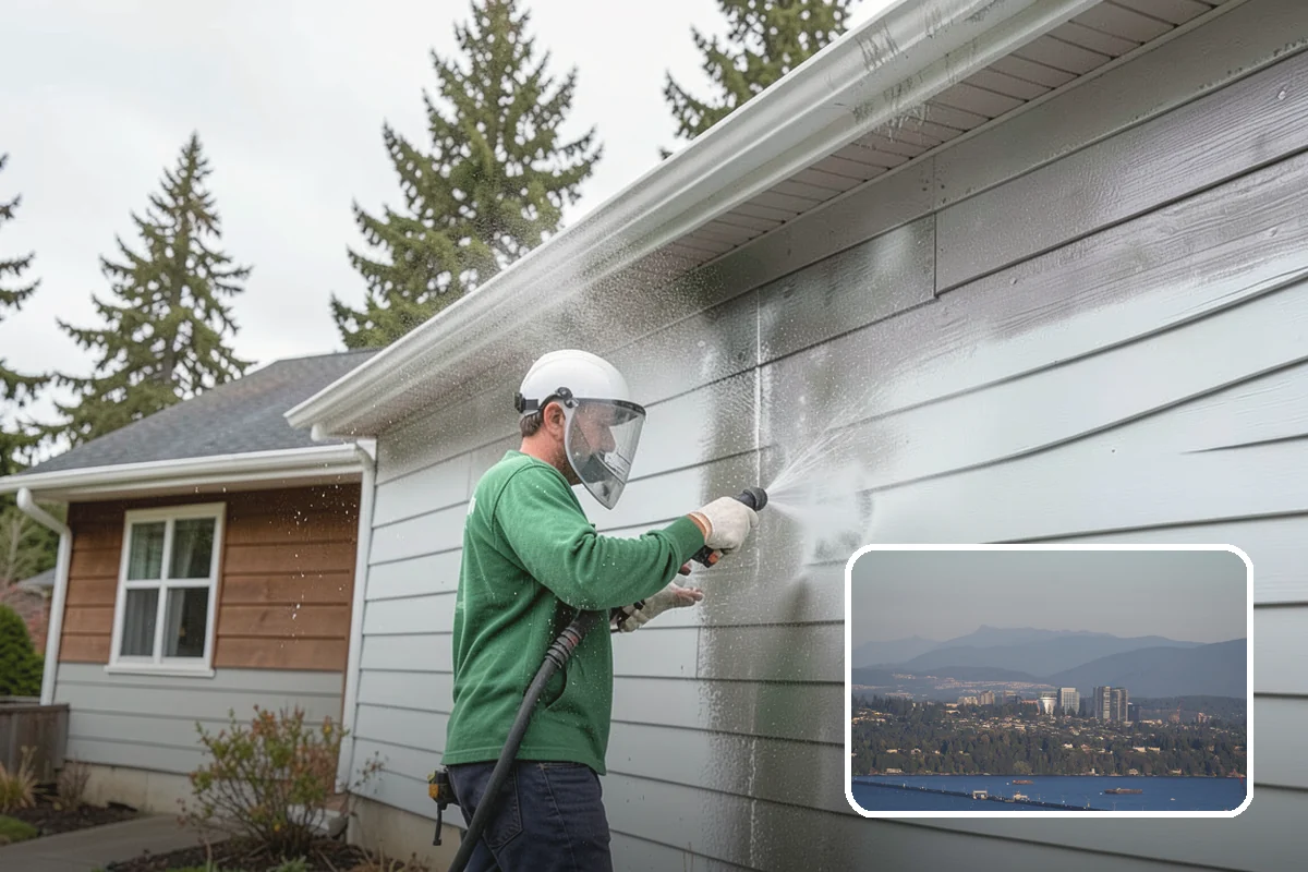 RV Washing in Medina, King County, WA - Removes black streaks below the roofline