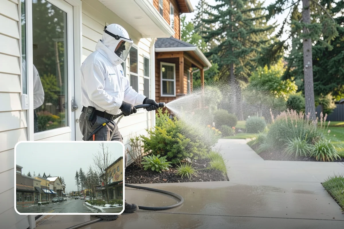 RV Washing in Mill Creek, Snohomish County, WA - Removes black streaks below the roofline